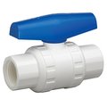 Homewerks Homewerks VBVP40B3B 0.5 in. PVC Schedule 40 Threaded Ball Valve - White 346582